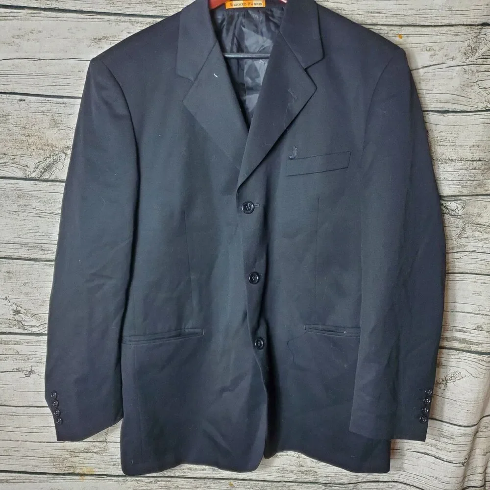 RICHARD HARRIS Mens Blazer Sport Coat Jacket Size 42R Fair Condition